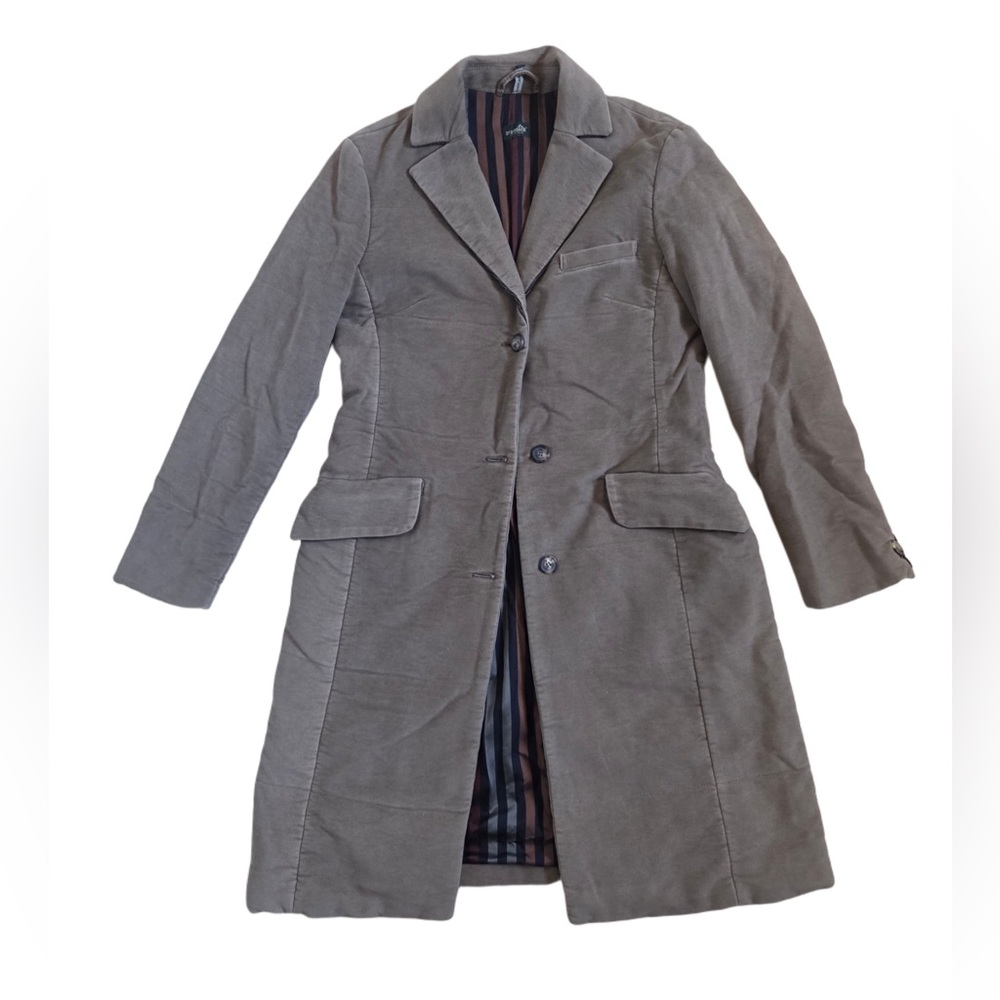 Braddock Gray Tan Men's Gray 3 Button Down Cotton Jacket Coat